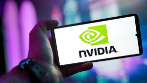Logo da Nvidia no celular. Foto: Pexels