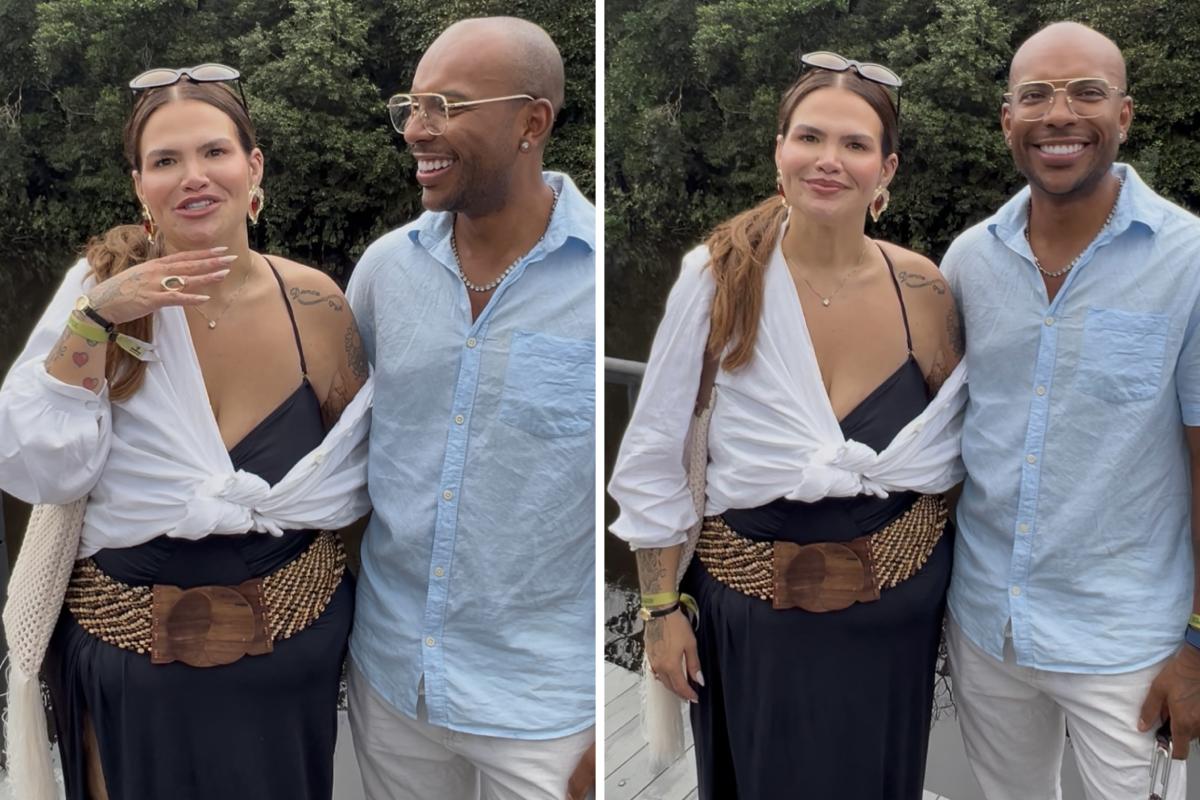 Thais Carla e o marido Israel Reis