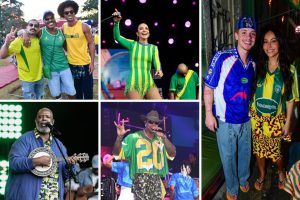 Famosos estreia do Brasil na Copa