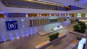 Painel de ações na B3. Foto: Divulgação B3