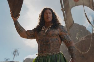 dwayne johnson como maui no live-action de moana