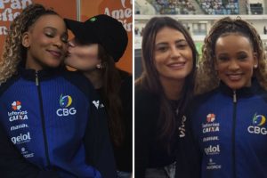 Rebeca Andrade e amiga