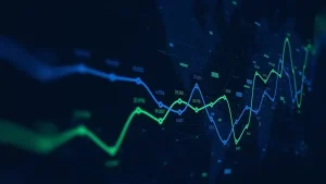 Gráfico mostra variação de preços de ações. Foto: Adobe Stock
