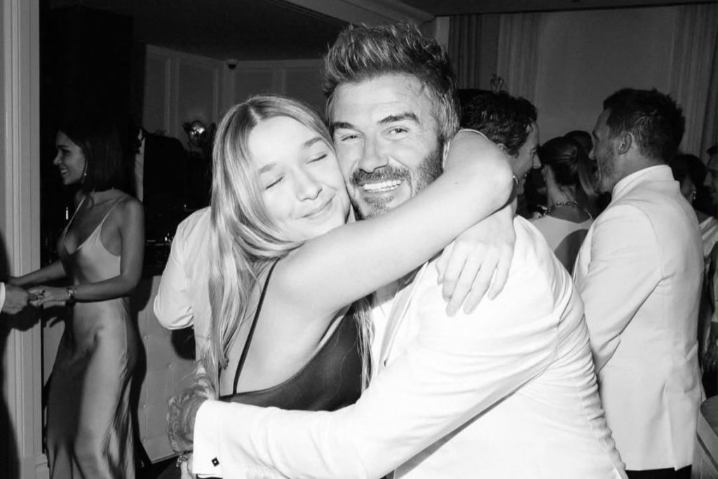 David Beckham com a filha