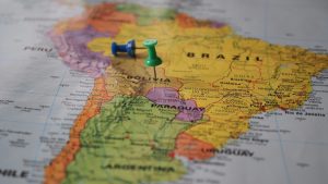 Mapa da América do Sul. Foto: Pexels
