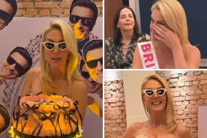 Ana Hickmann faz chá de lingerie