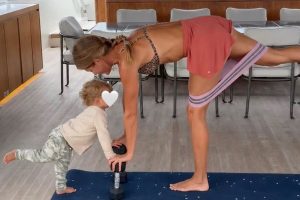 Gisele Bündchen com seu filho caçula
