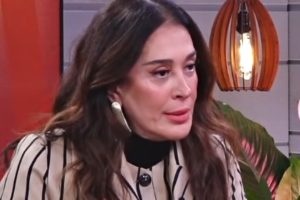 Claudia Raia falando de gravidez aos 55 anos
