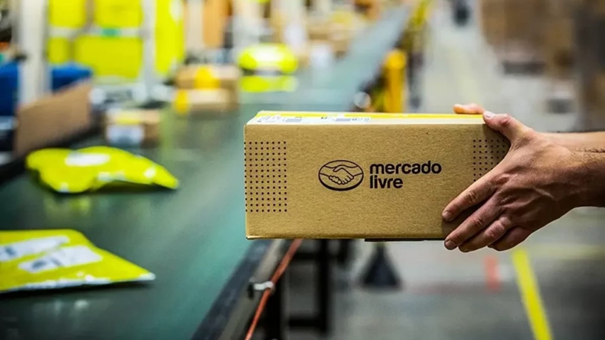 Pacote de entrega do Mercado Livre. Foto: Divulgação/Mercado Livre