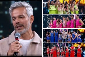 Otaviano Costa e grupos do Dança dos Famosos no Domingão com Huck