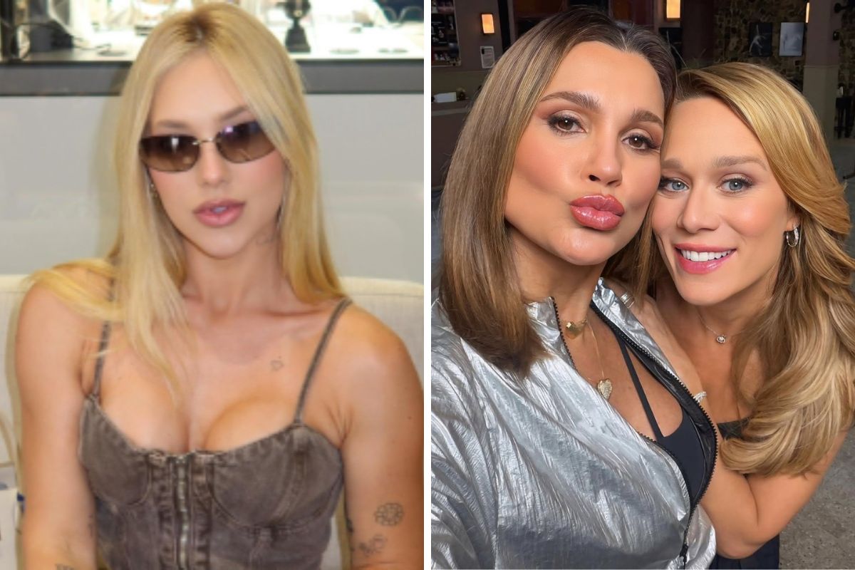 Virginia Fonseca e Fábia (Flávia Alessandra) com Dora (Mariana Ximenes) em Quem Ama Cuida