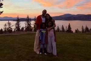Lewis Hamilton com Kim Kardashian, Psalm e Chicago West